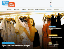 Tablet Screenshot of jornaldotrem.com.br